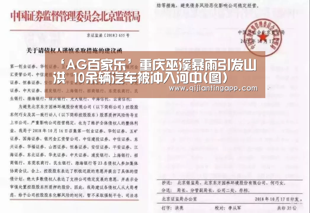 ‘AG百家乐’重庆巫溪暴雨引发山洪 10余辆汽车被冲入河中(图)(图2) AG官方